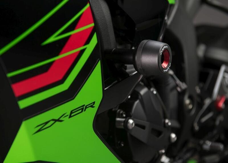 Kit Protezioni Telaio Ammortizzate per Kawasaki Nero